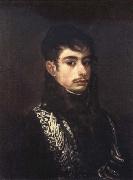 Francisco Goya An Officer oil painting on canvas